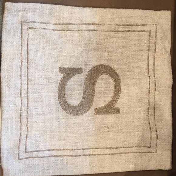 S Initial Pillow Case - Picture 1 of 1